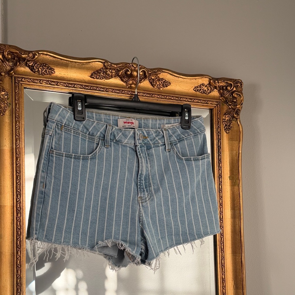 Vintage Wrangler Striped Jean Shorts